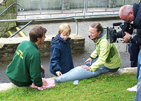 Pictured from left to right: Dan Jarvis, Ben Hart and Miranda Krestovnikoff