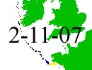 Satellite tracker dated 2nd November 2007