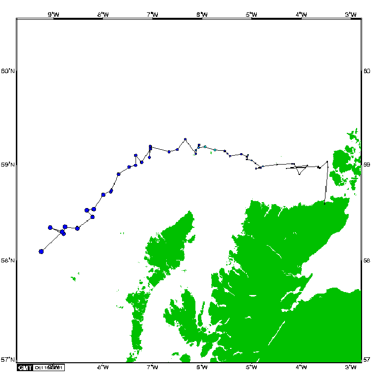 Satellite tracking of Sahara - 16th October 2007