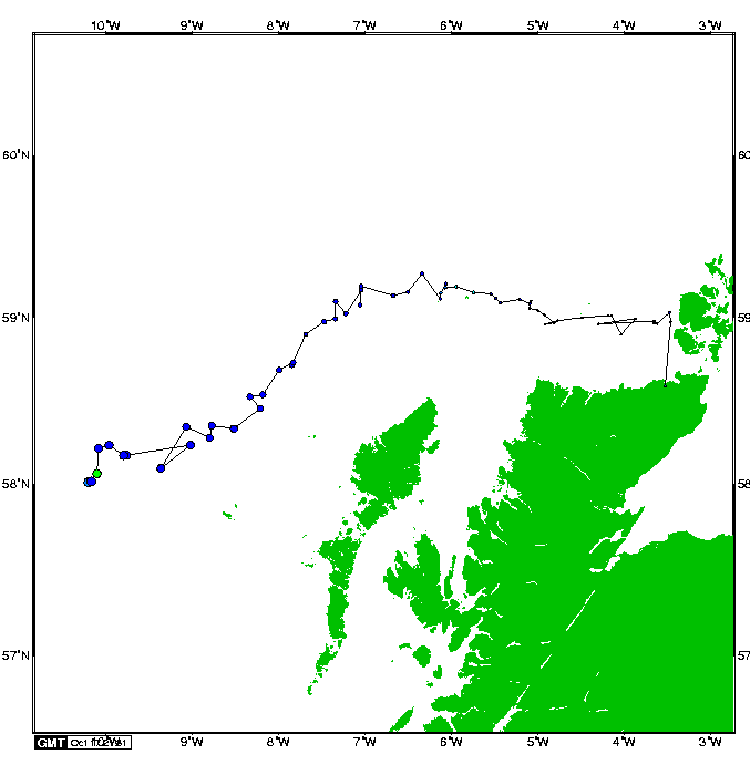 Satellite tracking of Sahara - 17th October 2007