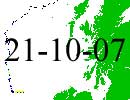 Satellite tracker dated 21st October 2007