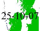 Satellite tracker dated 25th October 2007
