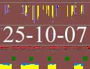 Satellite tracker dated 25th October 2007