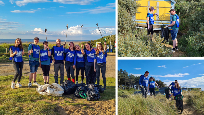 Beach clean along Old Hunstanton beach on 8th June 2022