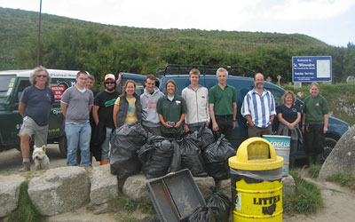 Beach clean photo 2009 by Sue Sayer
