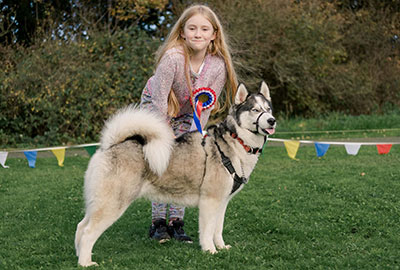 Kerensa and Shadow for winning best in show - Photo by Ellie Smart