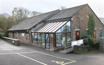 Front entrance to the Cornish Seal Sanctuary