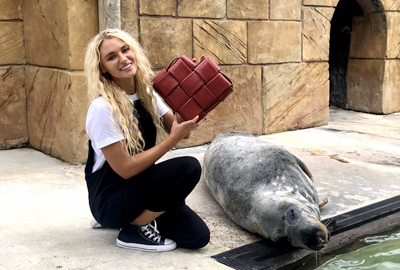 Love Island's Lucie couples up with the Seal Sanctuary