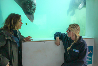 Julia Bradbury and Grace
