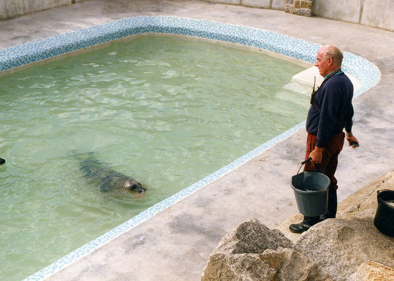 Ken Jones feeding in 1989