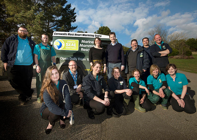 The Deputy Prime Minister Nick Clegg visited the Seal Sanctuary on 5th March 2015