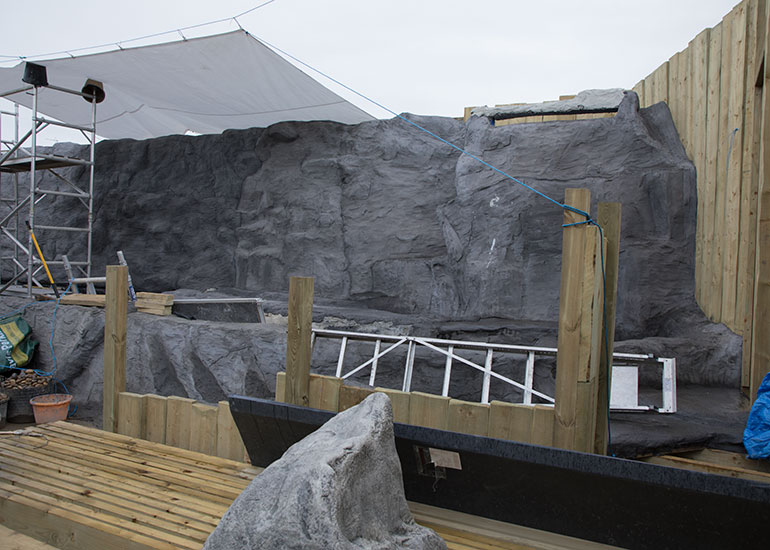 Penguin Exhibit Refurbishment - photo taken on 11th March  2018