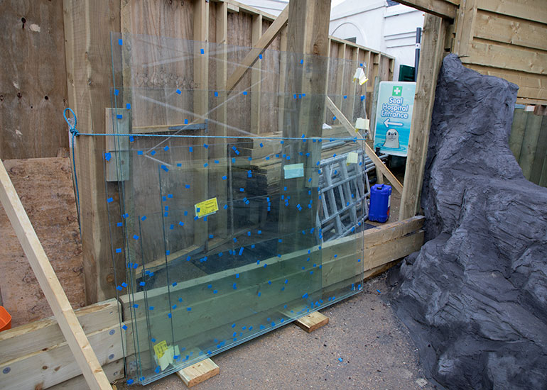 Penguin Exhibit Refurbishment - photo taken on 11th March  2018