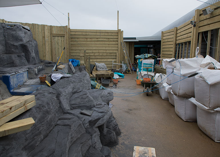 Penguin Exhibit Refurbishment - photo taken on 11th March  2018