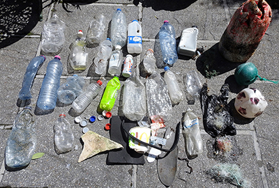 8 Some of the litter removed from the seal haul out - Photo by Sue Sayer CSGRT