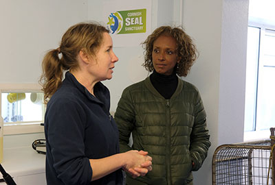 Seal rescue hospital relaunched with the help of Gillian Burke