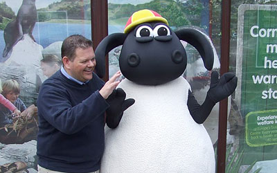 Trevor with the Star of CBeebies Timmy