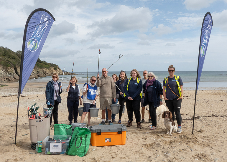 Beach Clean at Maenporth Beach