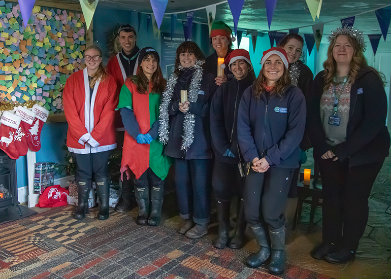 This is what the staff will be doing on Christmas day!