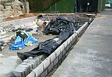 Blocks started - photo taken on 1st March 2007