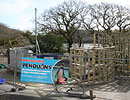 Construction of the penguin enclosure - photo taken on 27th February 2010