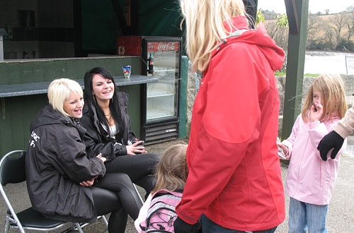Pirate FM's girlband 'Eden' signing autographs