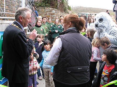 During the Mayor of Helston's speech, he said he remembered the original planning application for the Sanctuary